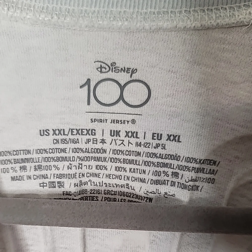 Disney Spirit Jersey 100th anniversary Pastel Tie-Dye long sleeve shirt size XXL - Picture 12 of 12